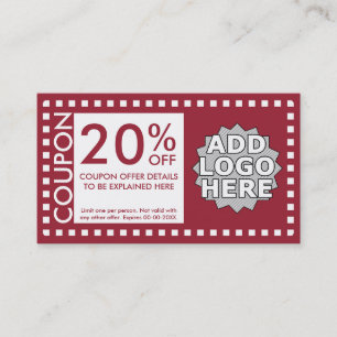 colour customisable coupon