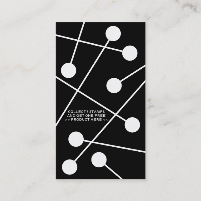 colour customisable frequent buyer card (Front)