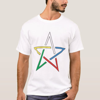 Colour Cut Pentagram T-Shirt