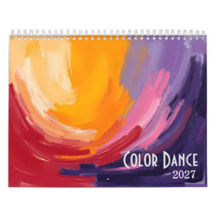 Colour Dance 2026 Abstract Art Calendar
