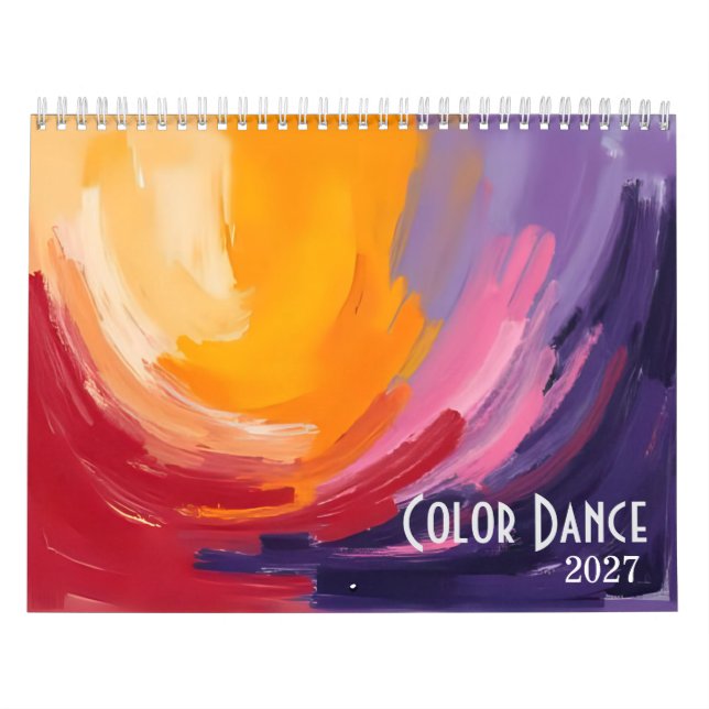 Colour Dance 2027 Abstract Art Calendar (Cover)