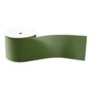 colour dark olive green grosgrain ribbon