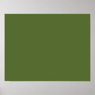 colour dark olive green poster