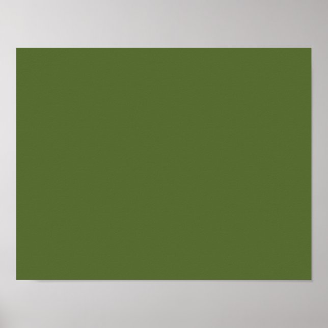 colour dark olive green poster (Front)