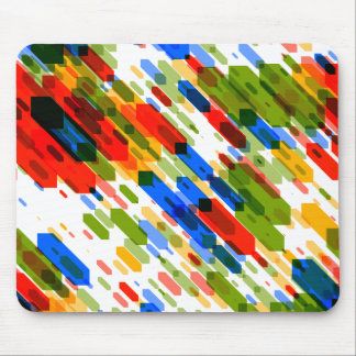 Colour Darts Light: Red Blue Yellow Green Mouse Pad