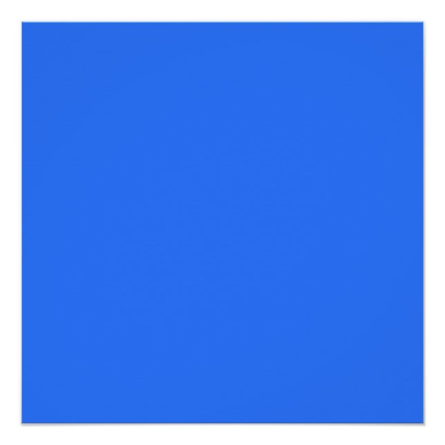colour deep electric blue poster (Front)