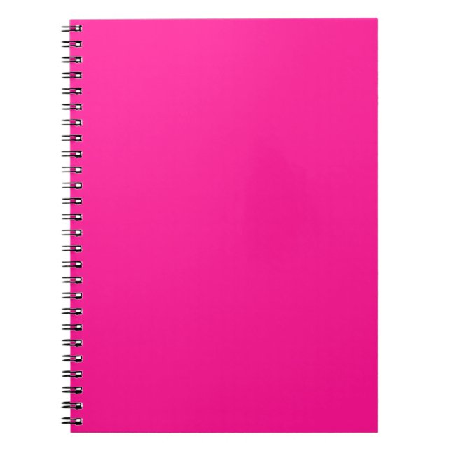 colour deep pink notebook (Front)