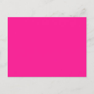 colour deep pink postcard