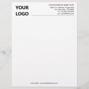 Colour Design Letterhead - Your Logo Photo Colours