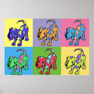 Colour Dogs Poster