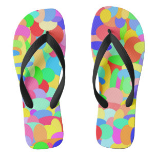 Colour Dots Flip Flops