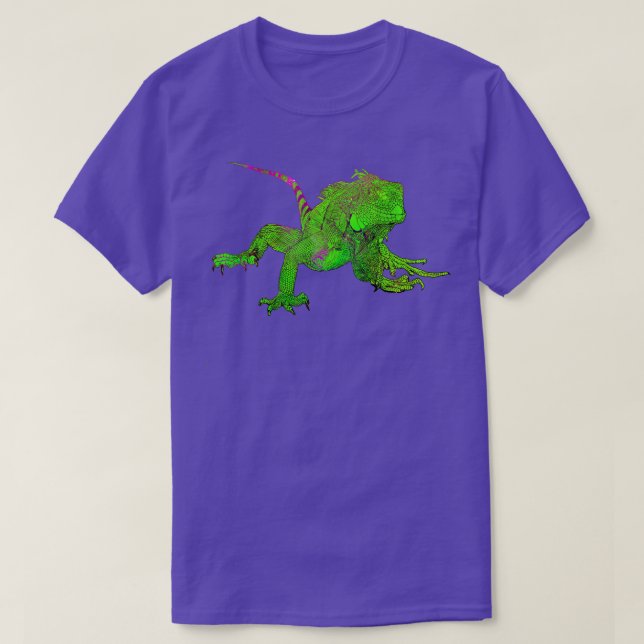 Colour drawing of iguana T-Shirt (Design Front)