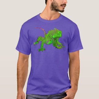 Colour drawing of iguana T-Shirt