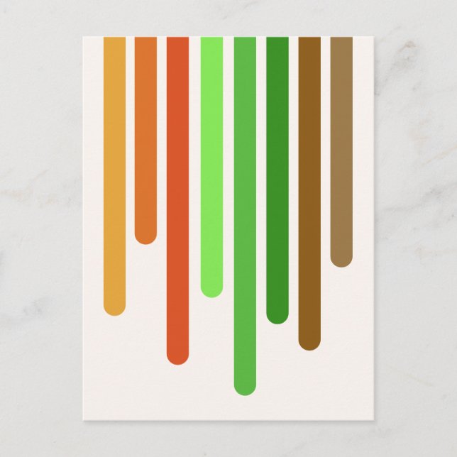 Colour Drips (Autumn) Postcard (Front)