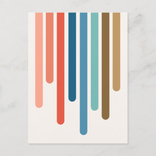 Colour Drips  Postcard