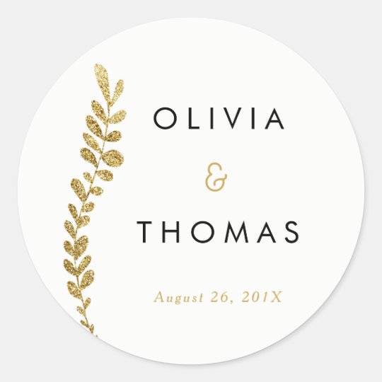 Colour Editable Gold Leaf Sticker, Favour Sticker