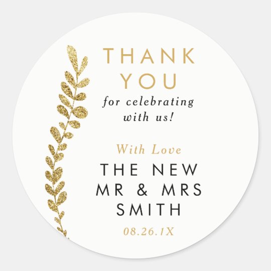 Colour Editable Gold Leaf Sticker, Favour Sticker