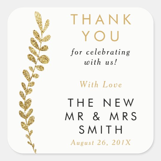 Colour Editable Gold Leaf Sticker, Favour Sticker