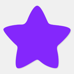 colour electric indigo star sticker