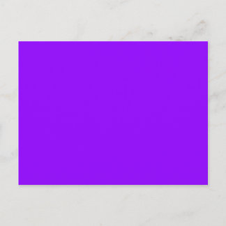 colour electric violet postcard