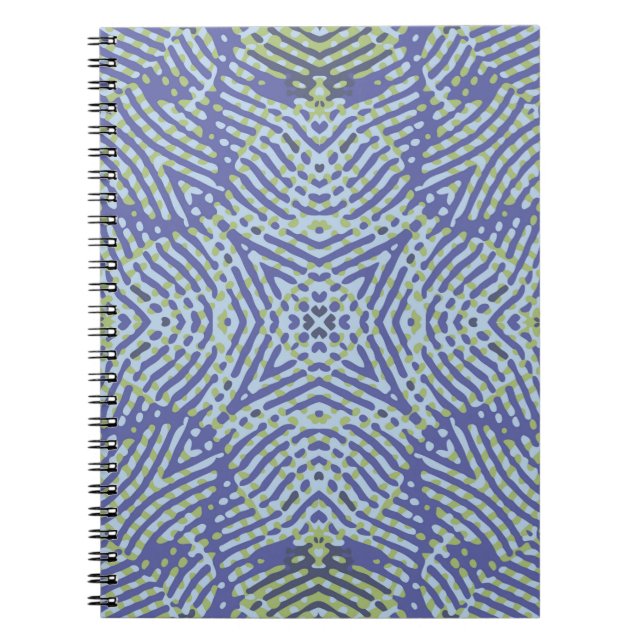 Colour Engraving pattern. Vintage illustrationabst Notebook (Front)
