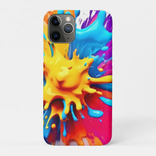 Colour Explosion: Abstract Paint Splatter iPhone 11 Pro Case