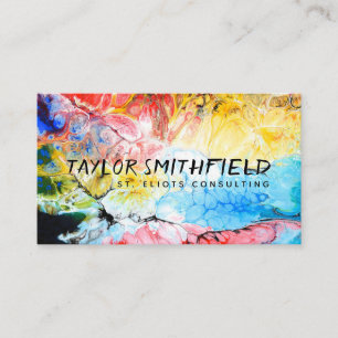 colour explosion business card