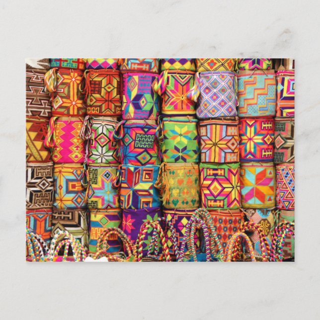 Colour explosion, Cartagena, Colombia Postcard (Front)