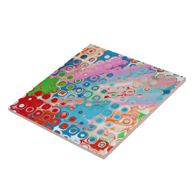 Colour Explosion Ceramic Tile (Side)