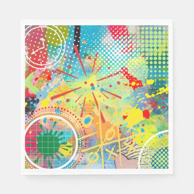 Colour Explosion Collection Napkin (Front)