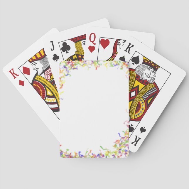 Colour explosion frame playing cards (Back)