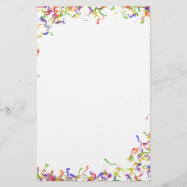Colour explosion frame stationery (Front)