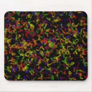 Colour explosion mouse pad