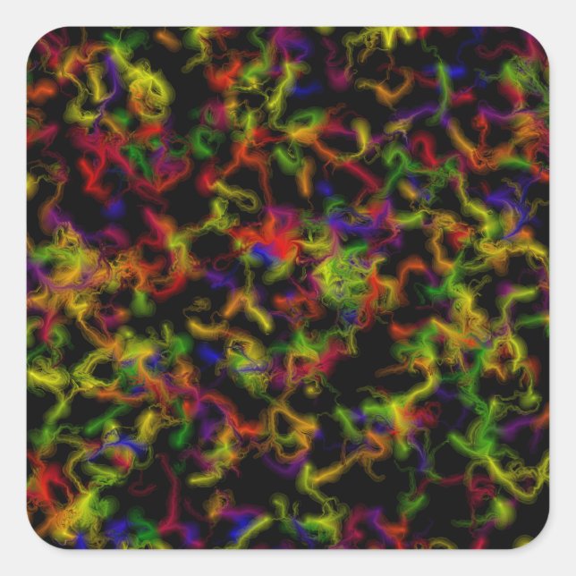 Colour explosion square sticker (Front)