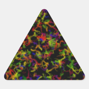 Colour explosion triangle sticker