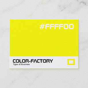Colour Factory - Yellow (FFFF00) Business Card