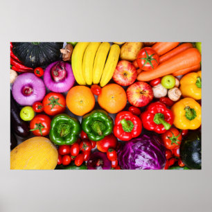 Colour Feast – Fresh Fruit & Veggie Poster