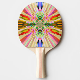 Colour Flares Ping Pong Paddle