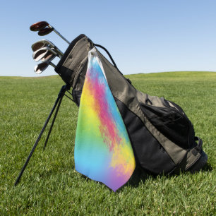 colour flash golf towel