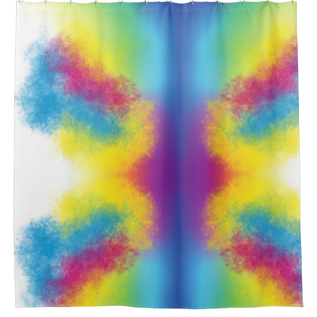 colour flash shower curtain (Front)