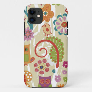 Colour Floral and Owl iPhone 11 Case