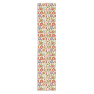 Colour Floral and Owl Short Table Runner