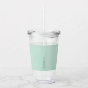 Colour Flow monogram Minty Fresh Acrylic Tumbler