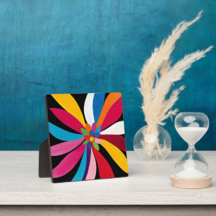 Colour Flower Abstract Plaque