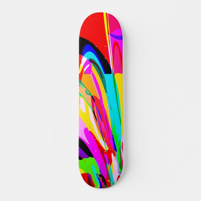 Colour Fountain Skateboard (Front)
