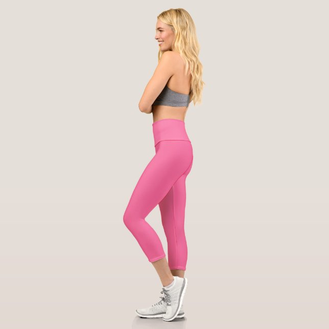 colour French pink Capri Leggings (Left)