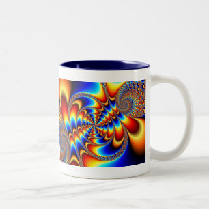 Colour Fun - Fractal Two-Tone Coffee Mug