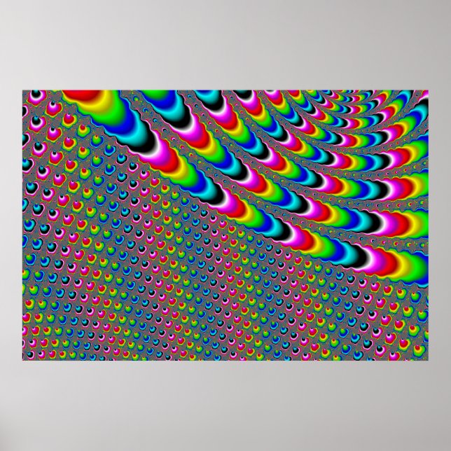 Colour Game - Fractal Art Poster (Front)