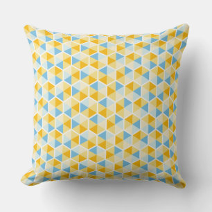 Colour Geometric Honeycomb Pattern 03 Cushion