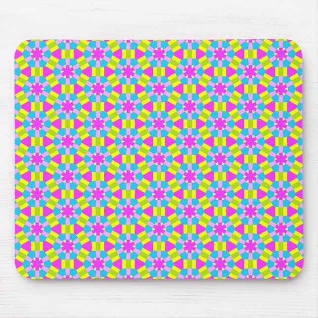 Colour Geometric Pattern 02 Mouse Pad (Front)